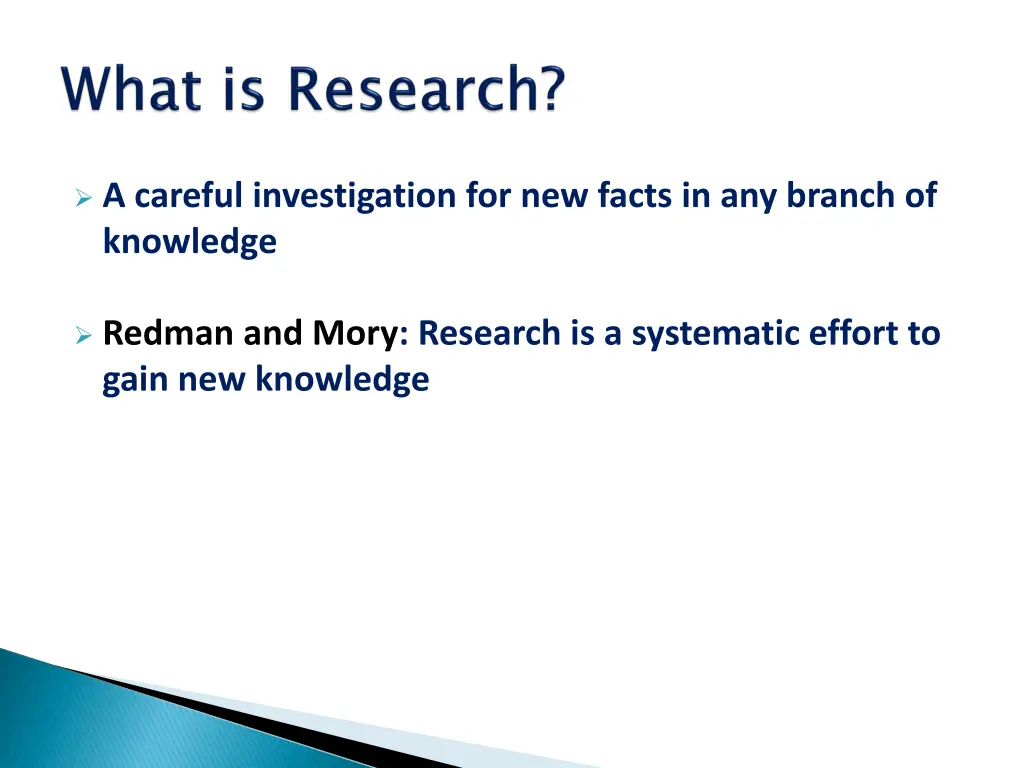 a careful investigation for new facts