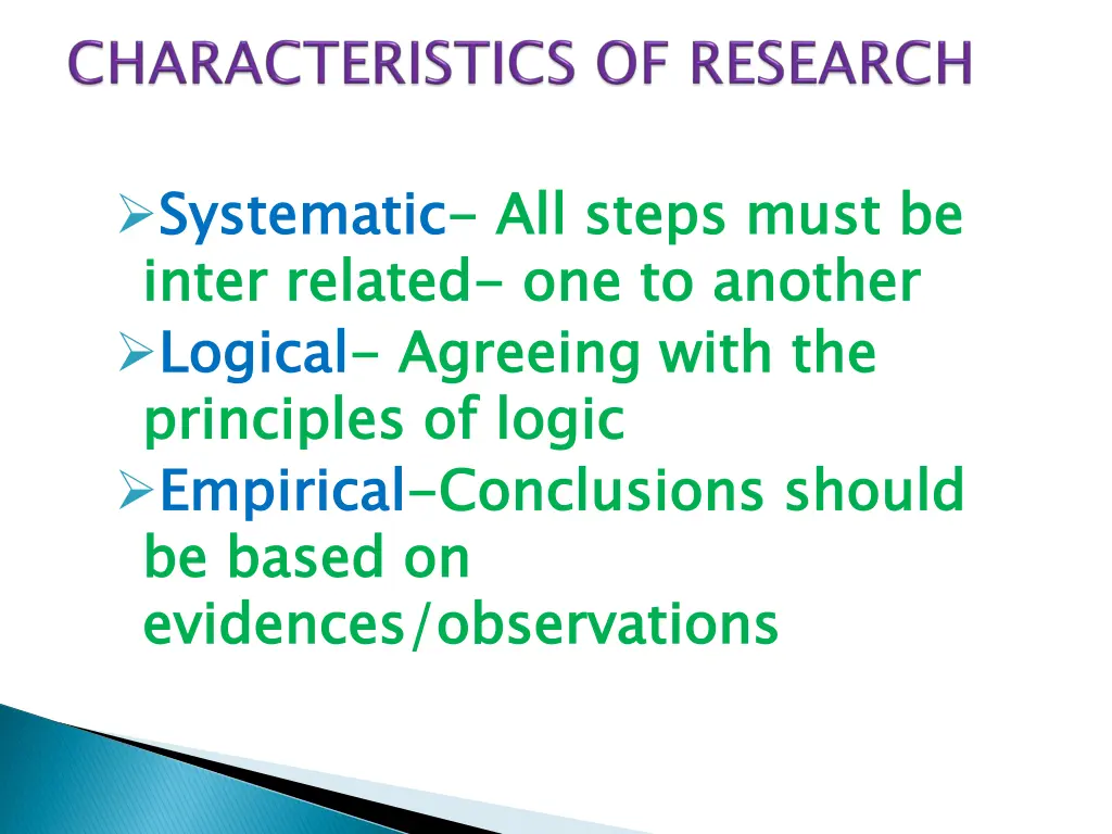 systematic inter related logical principles
