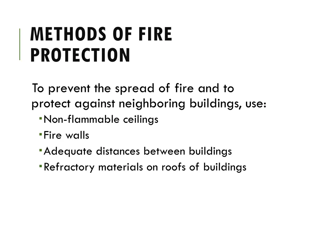 methods of fire protection 2