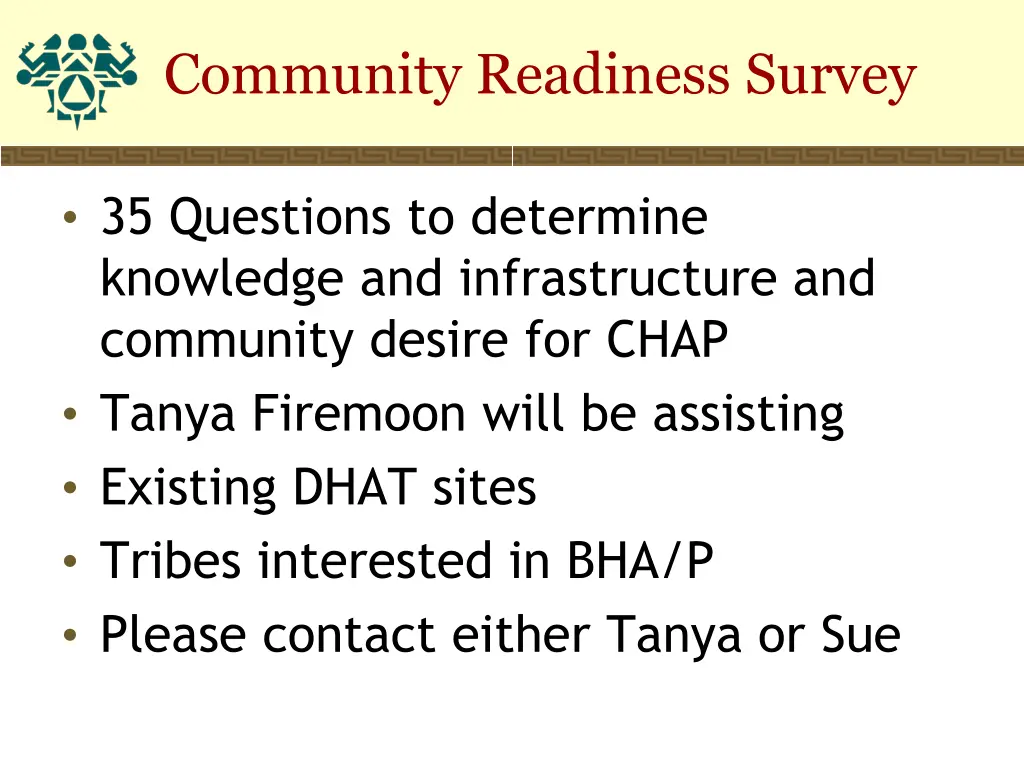 community readiness survey