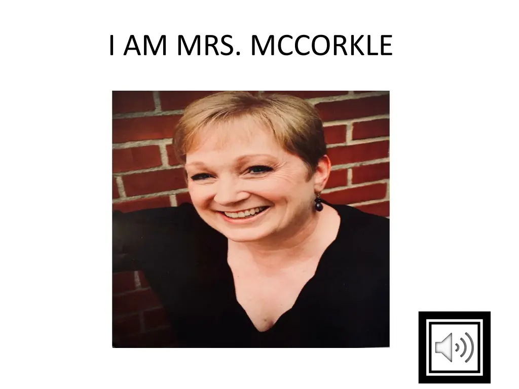 i am mrs mccorkle