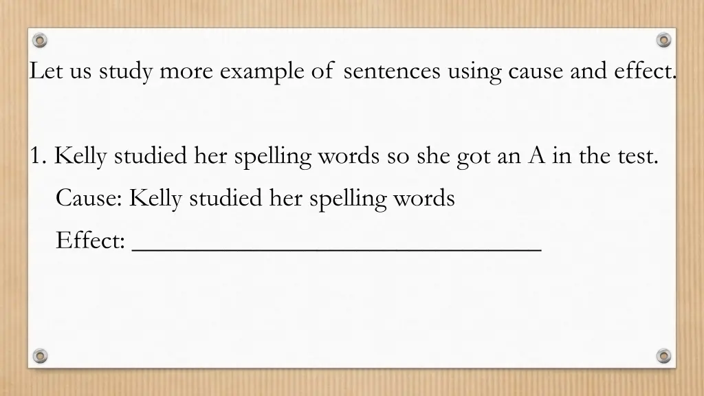 let us study more example of sentences using