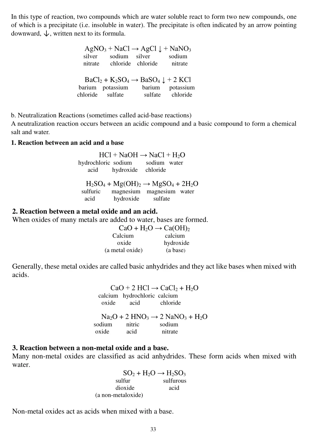 in this type of reaction two compounds which