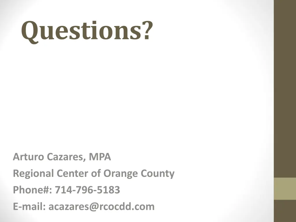 questions