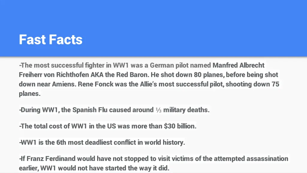 fast facts 1