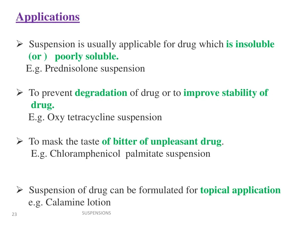 applications