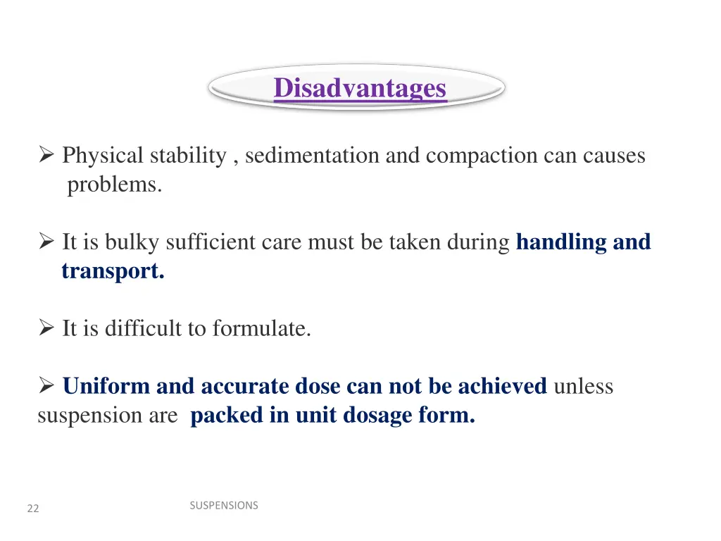 disadvantages