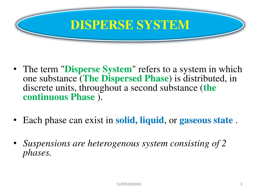 disperse system
