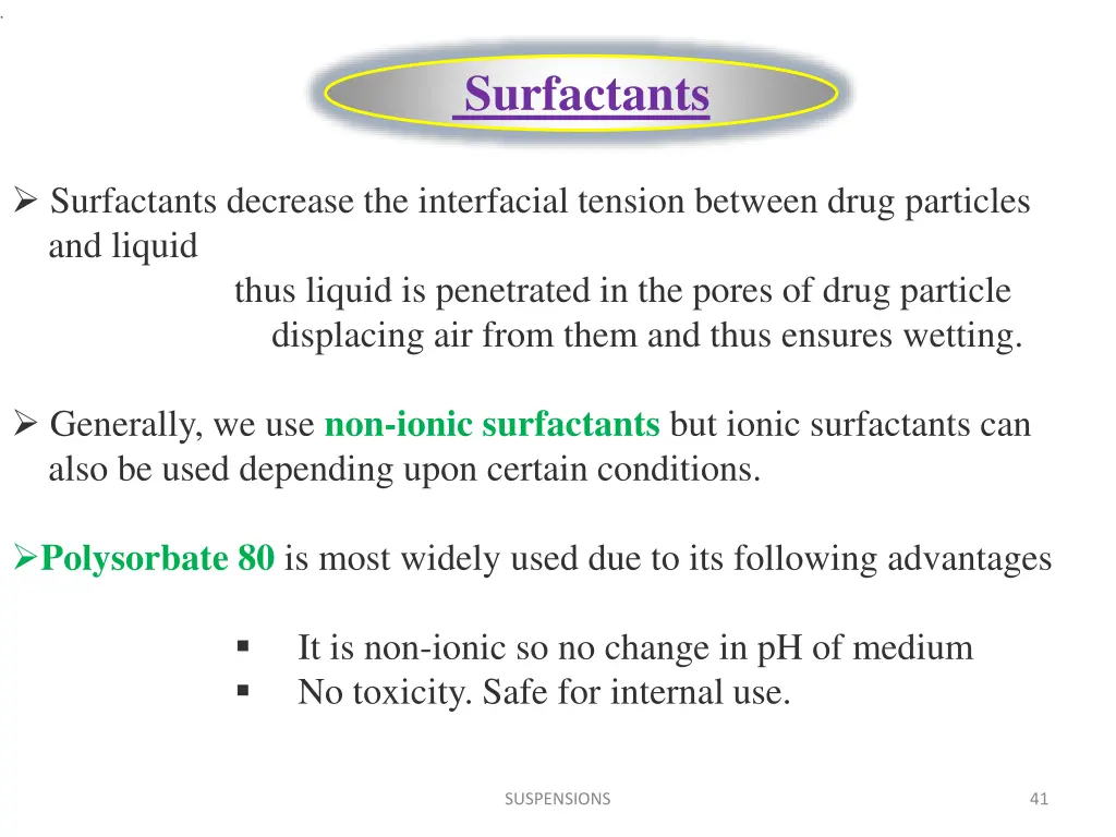 surfactants