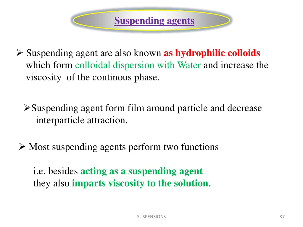 suspending agents