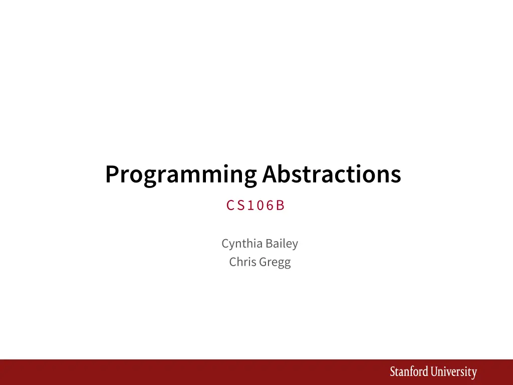 programming abstractions cs106b