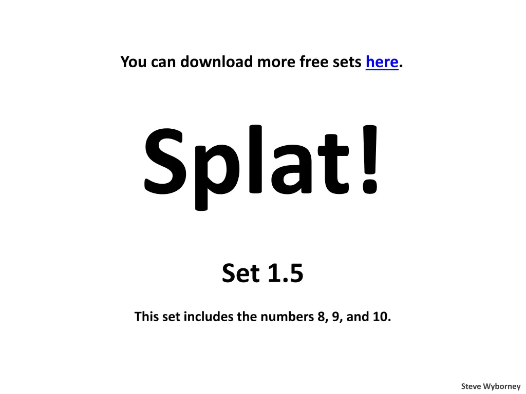 you can download more free sets here