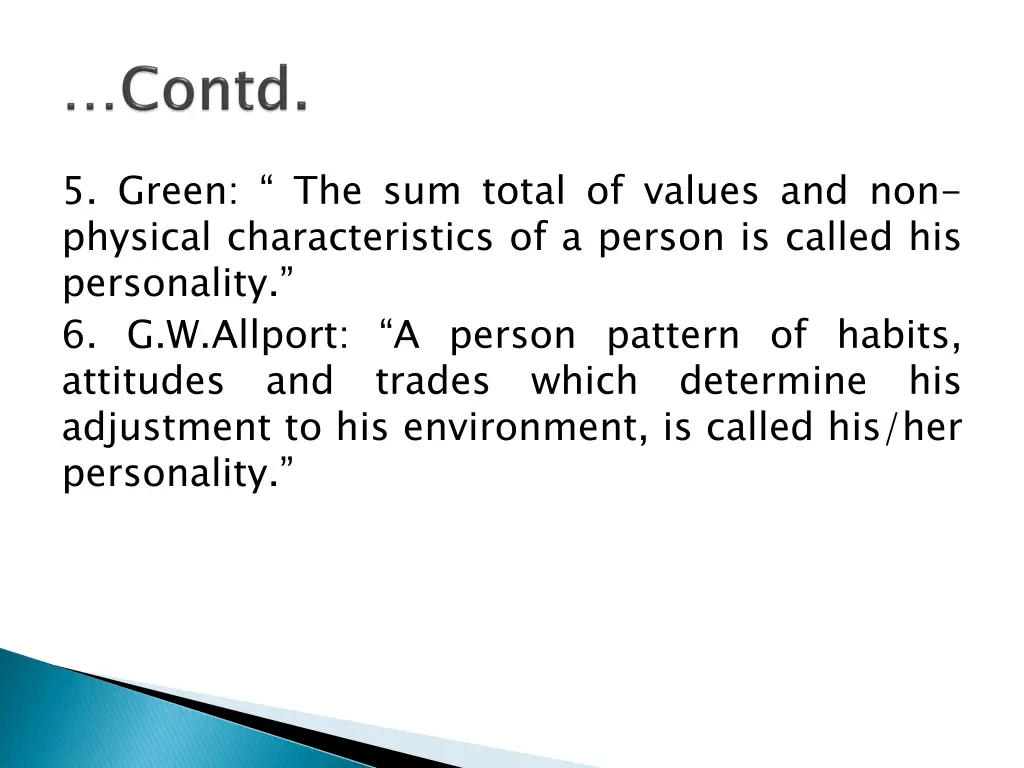 5 green the sum total of values and non physical