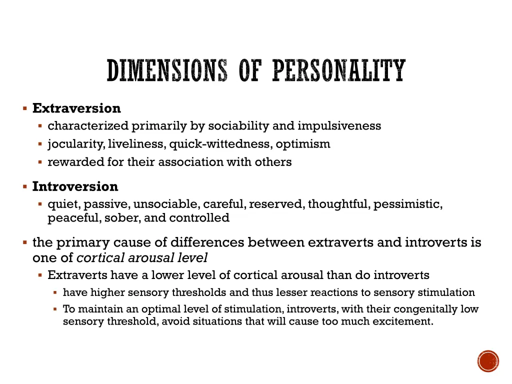 dimensions of personality 5