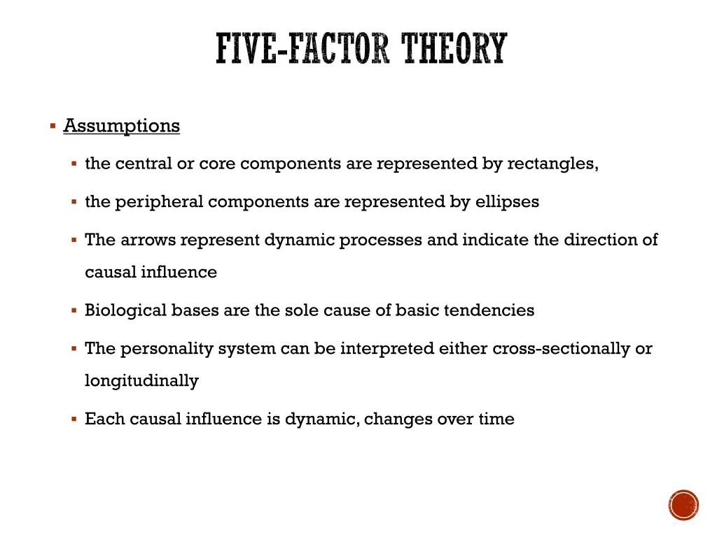 five factor theory 1