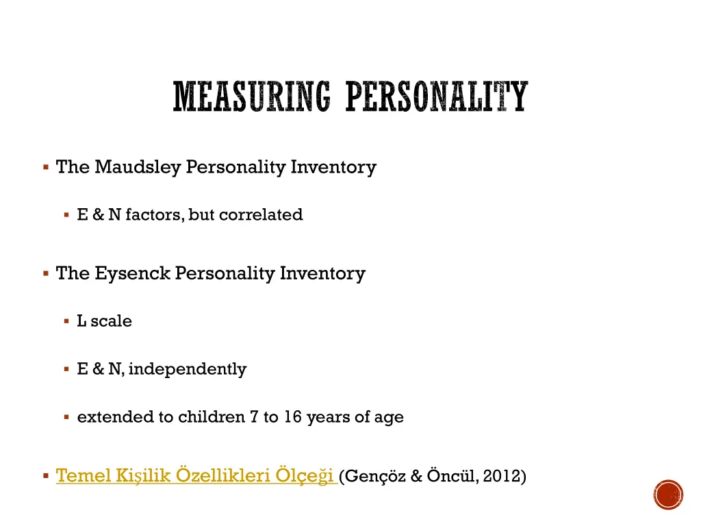 measuring personality