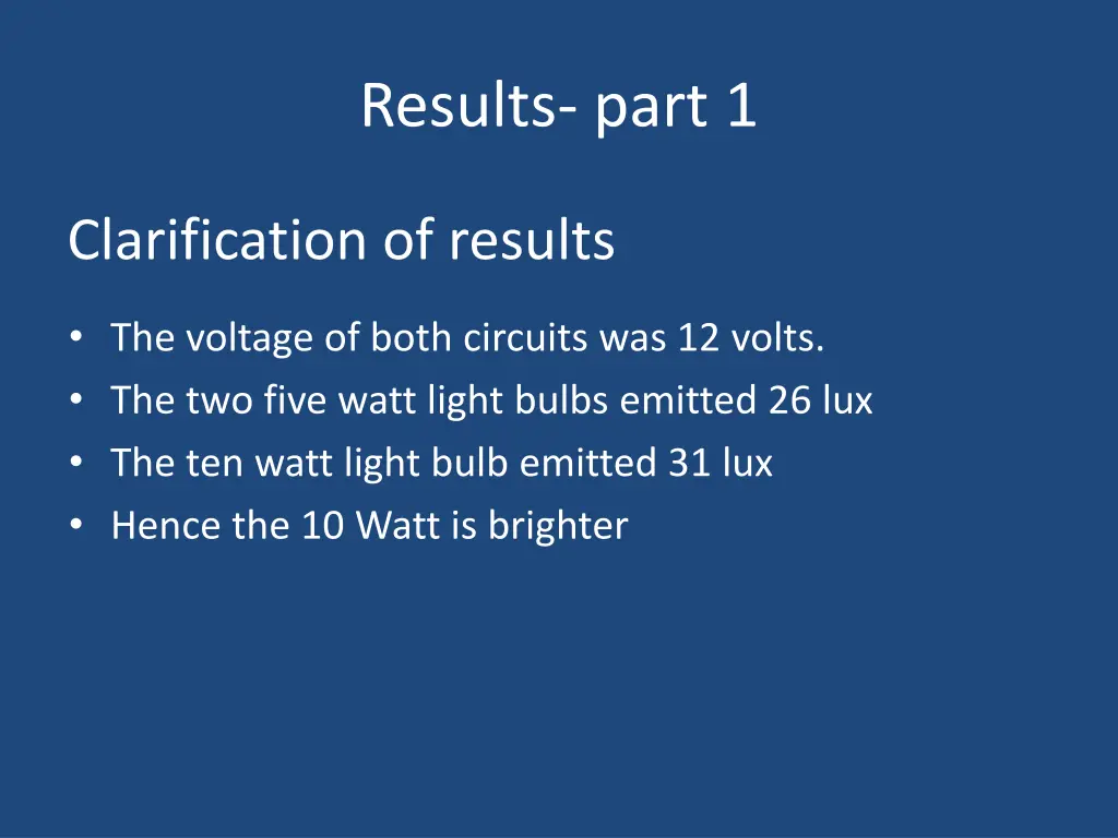 results part 1 1