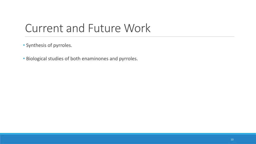 current and future work