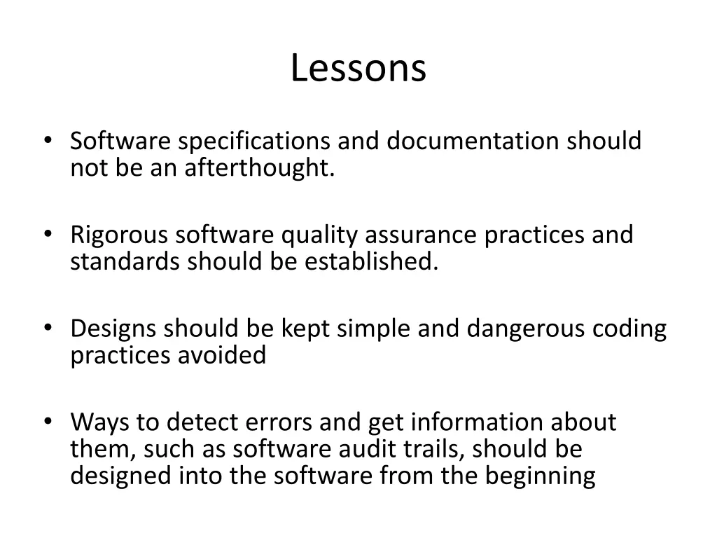 lessons
