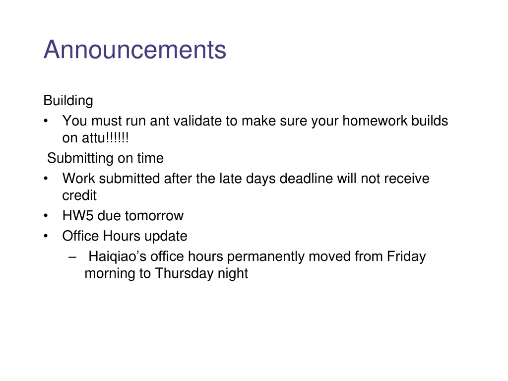 announcements 4