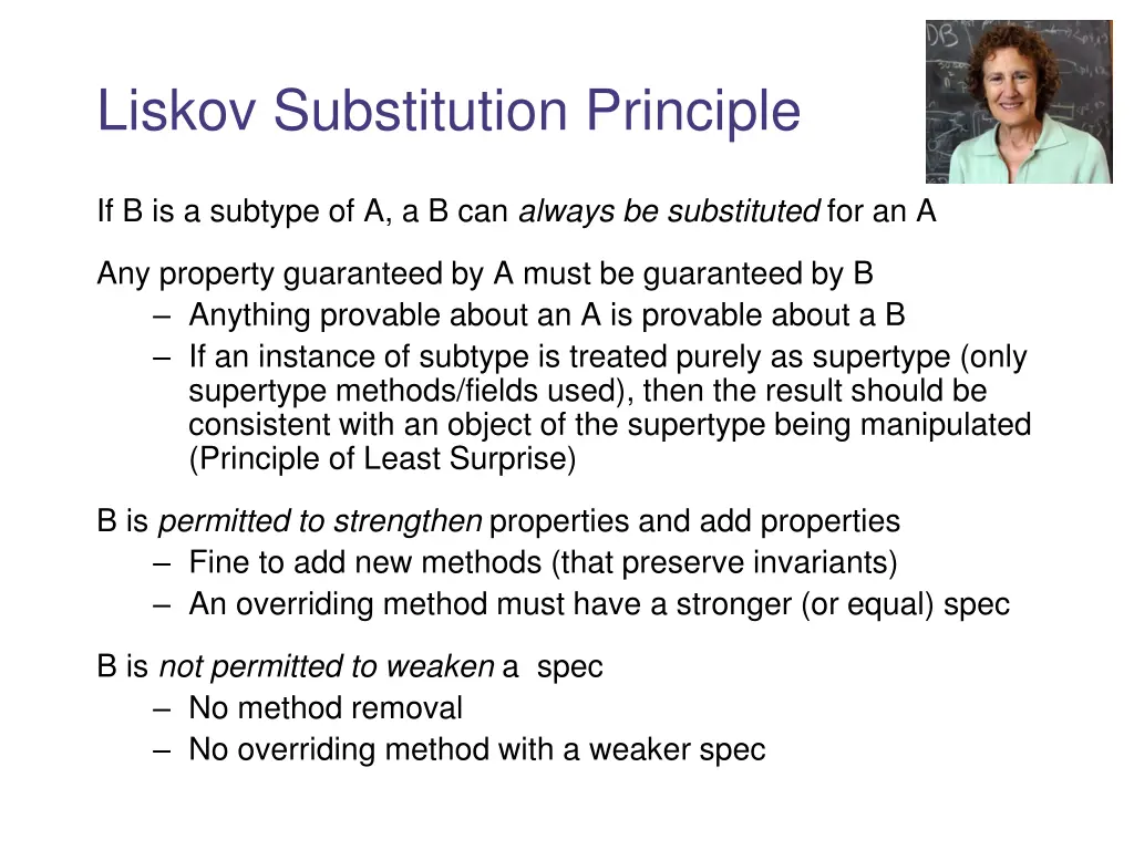 liskov substitution principle