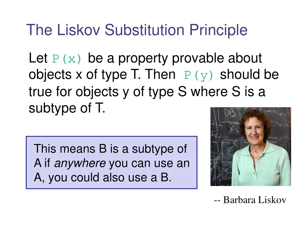 the liskov substitution principle