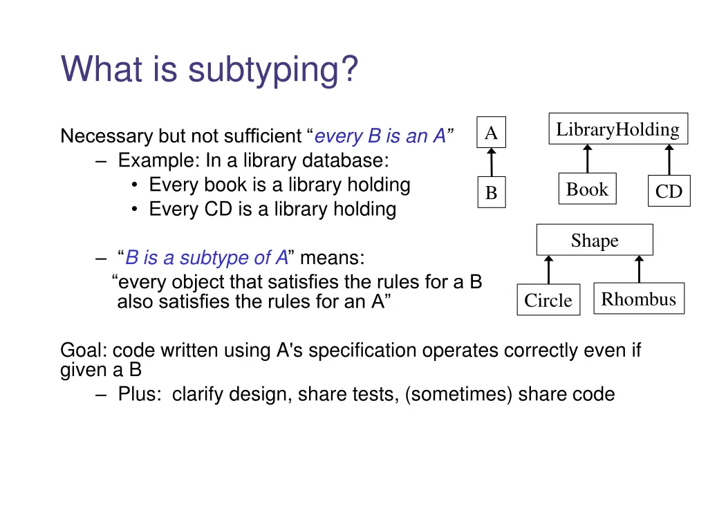 what is subtyping