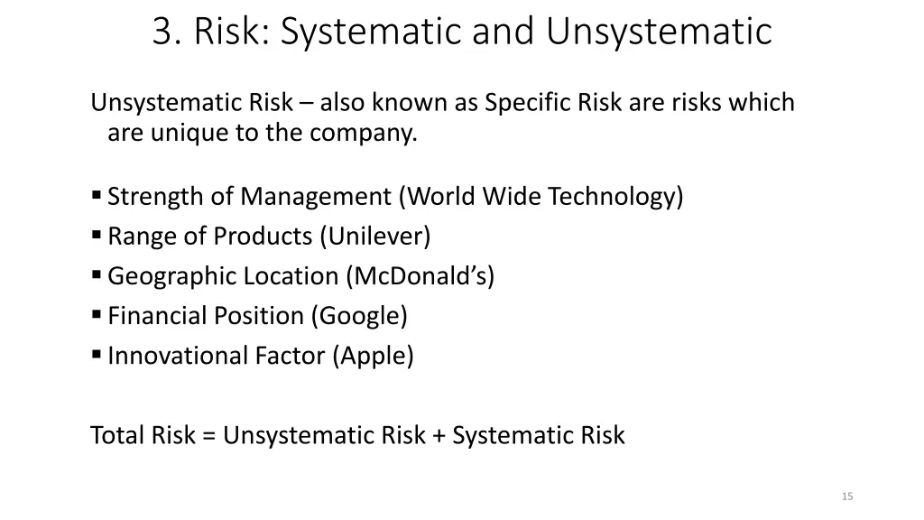 3 risk systematic and unsystematic 2