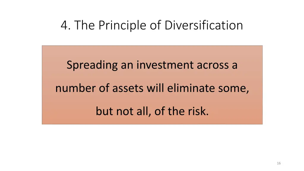 4 the principle of diversification