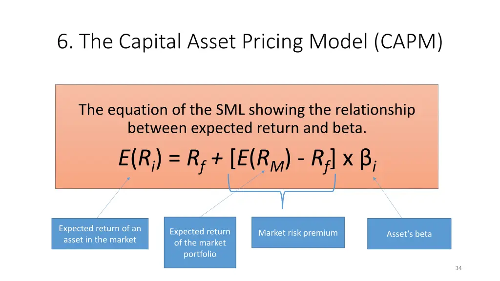 6 the capital asset pricing model capm
