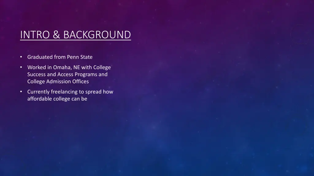 intro background