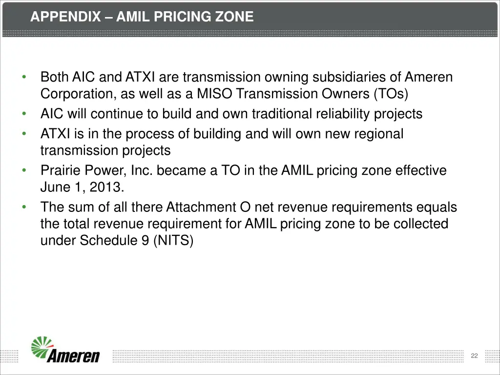 appendix amil pricing zone
