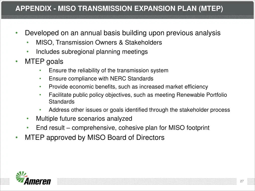 appendix miso transmission expansion plan mtep