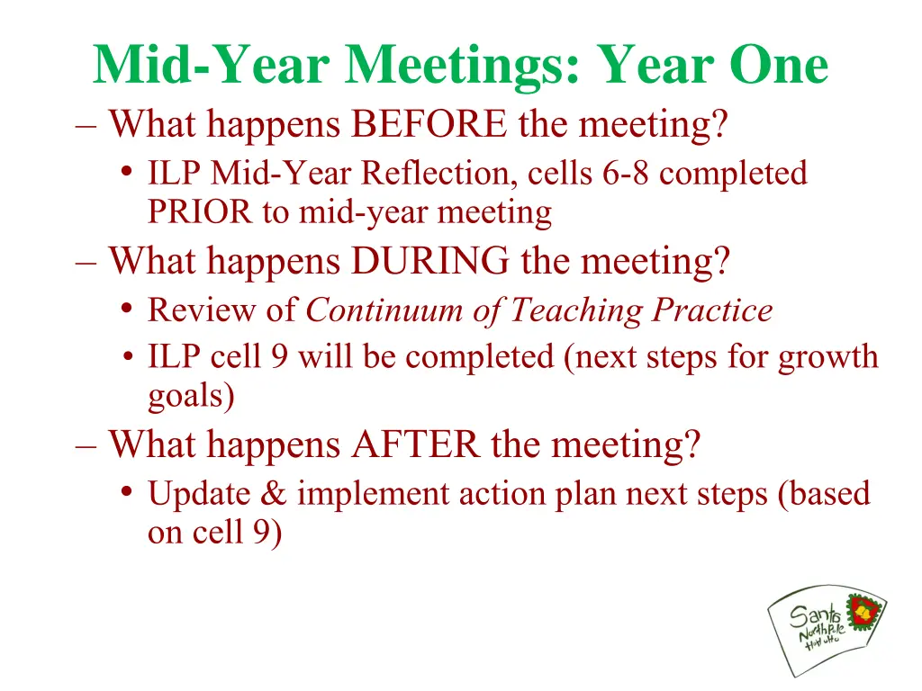 mid year meetings year one what happens before