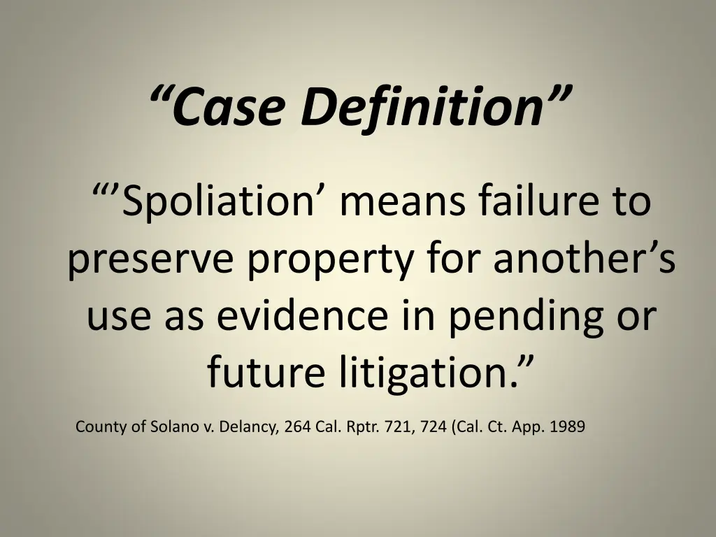 case definition 1