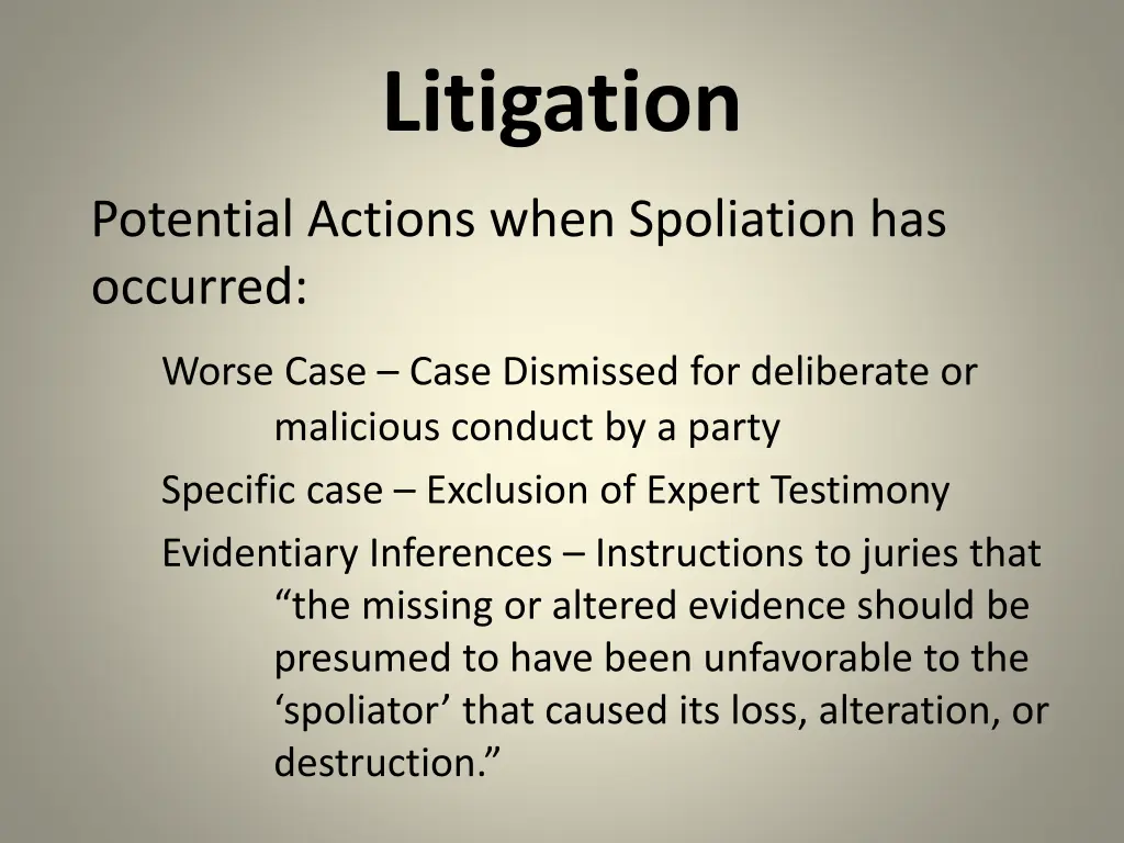 litigation 1