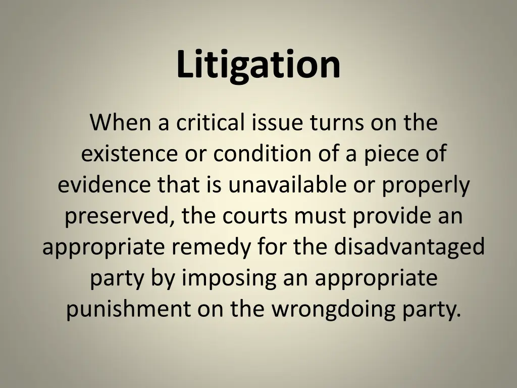 litigation