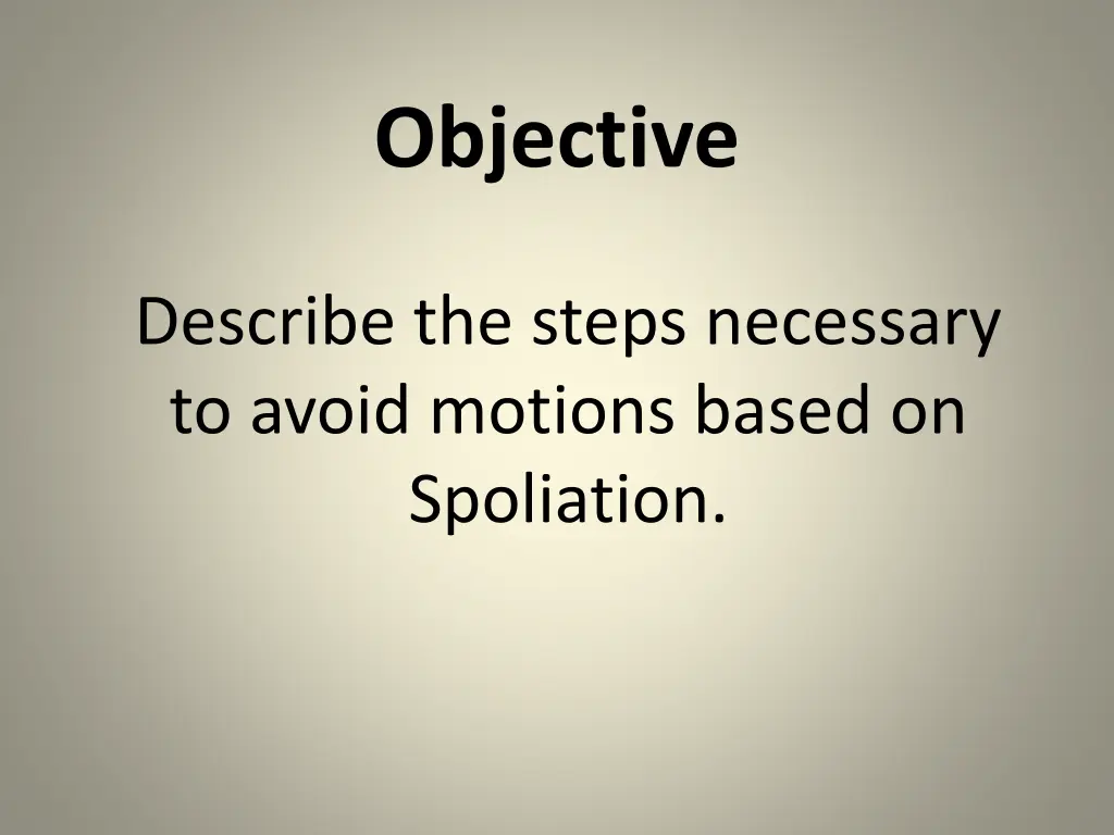 objective 1