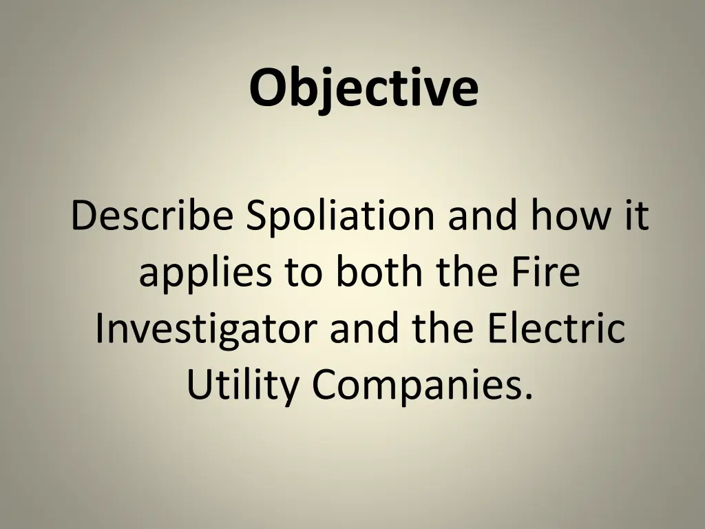 objective