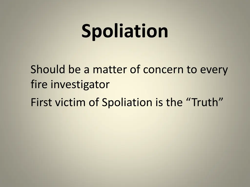 spoliation 1