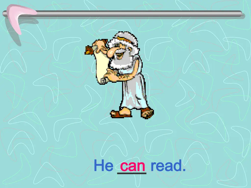 he he can