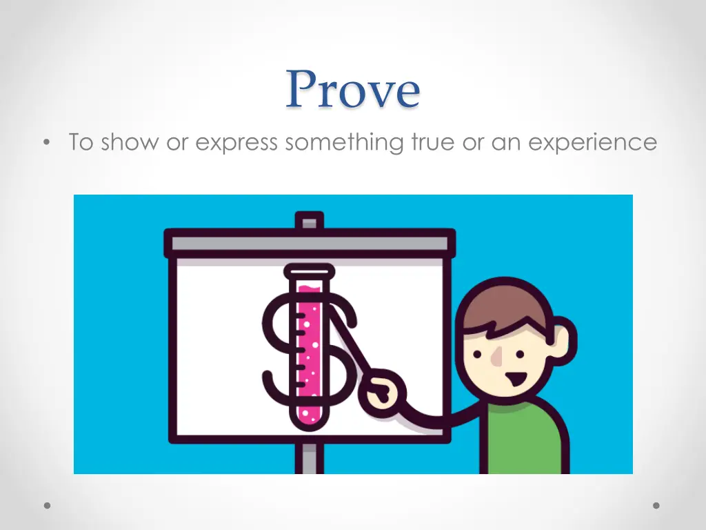 prove