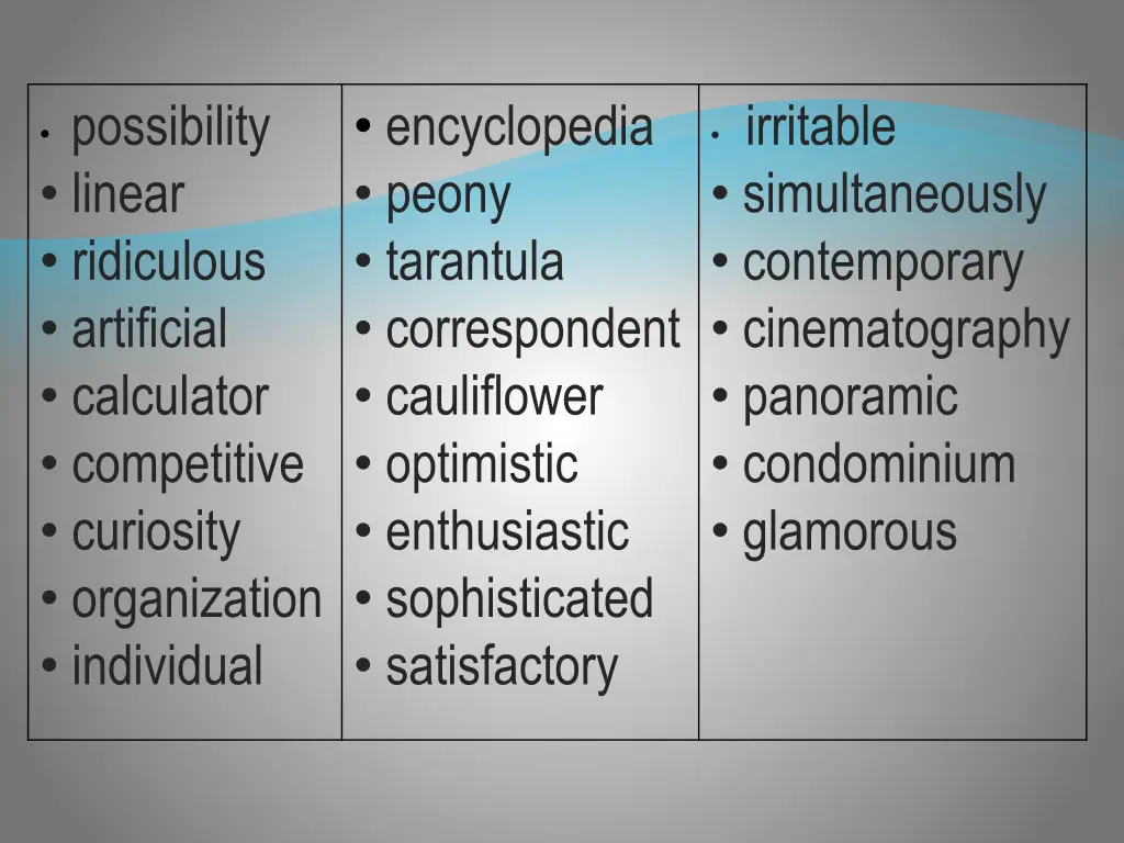 possibility linear ridiculous artificial 3