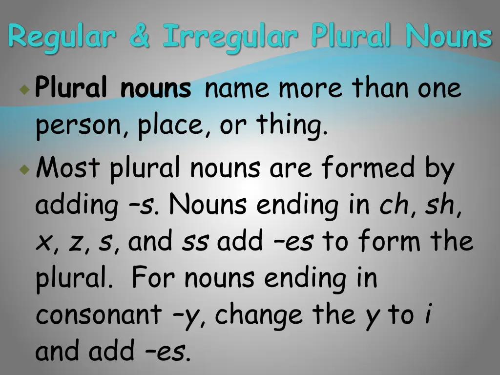 regular irregular plural nouns 4