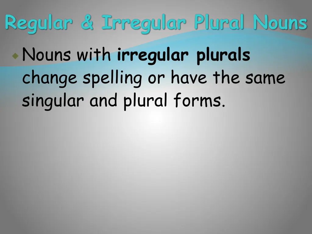 regular irregular plural nouns 8