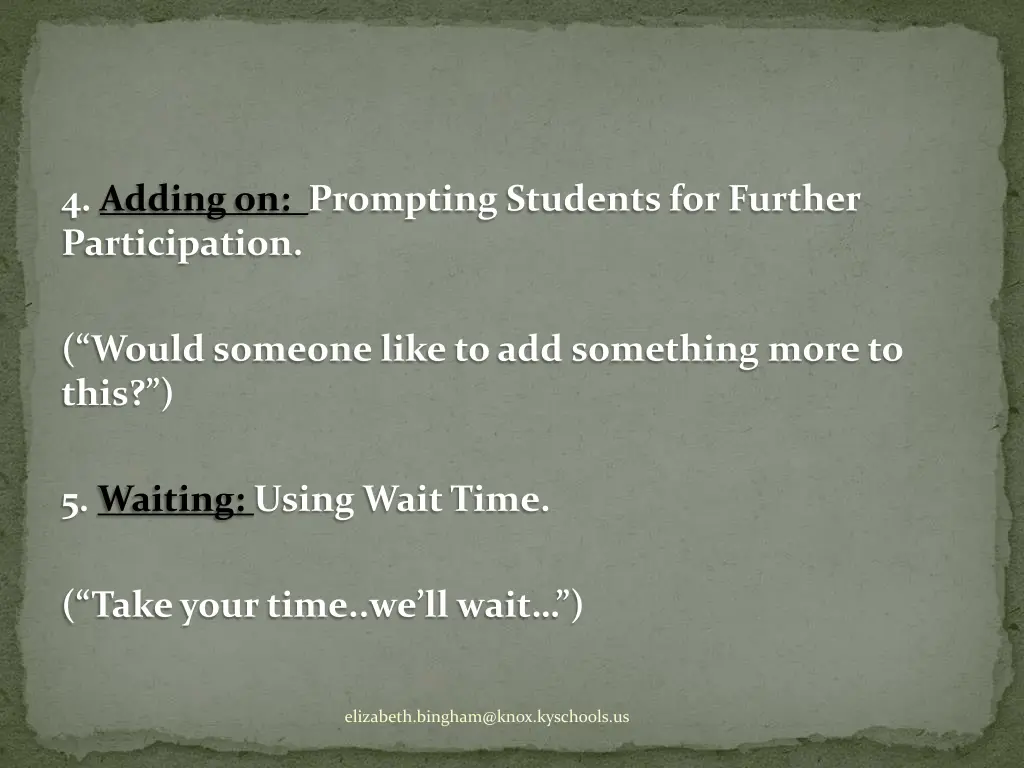 4 adding on prompting students for further