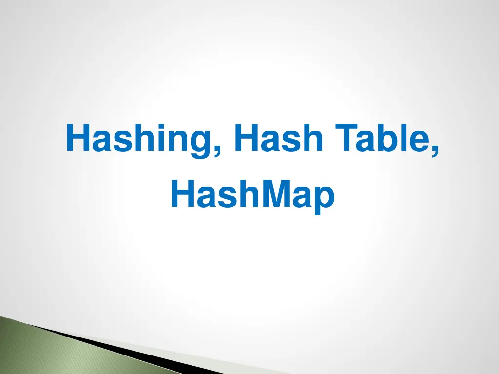 hashing hash table hashmap