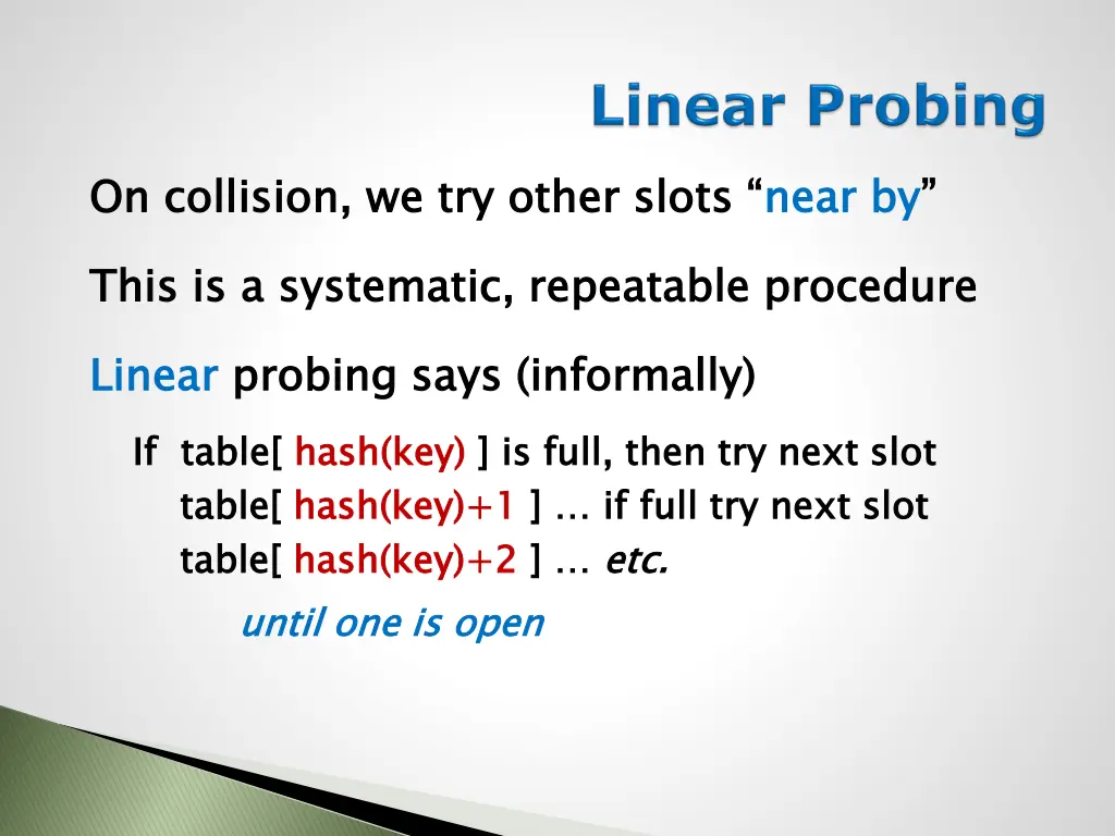 on collision we try other slots