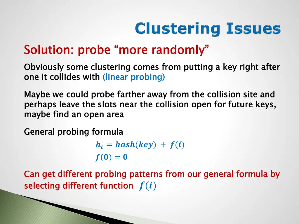 solution probe more randomly obviously some