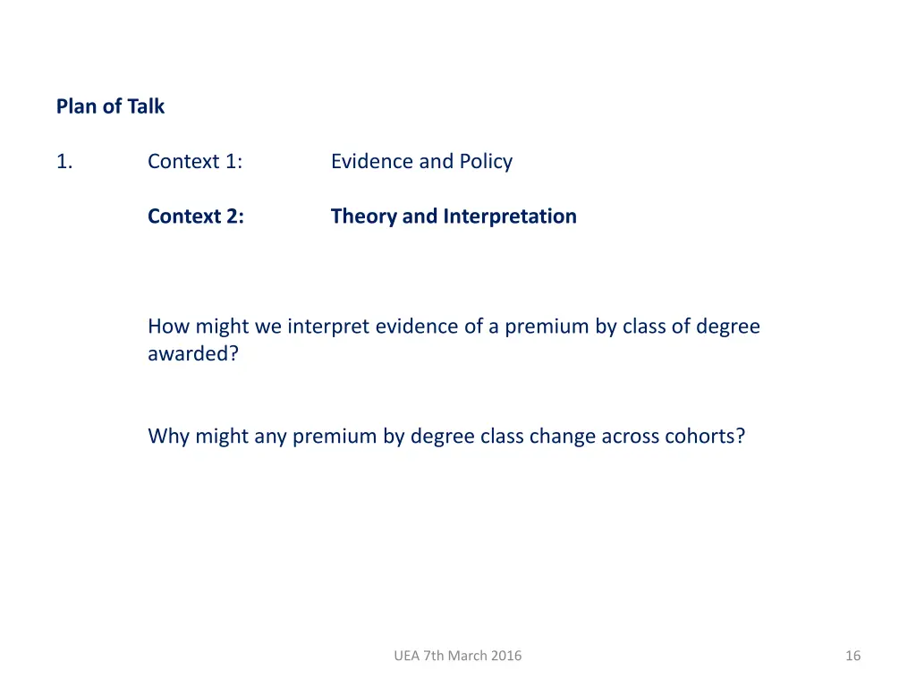 plan of talk 2